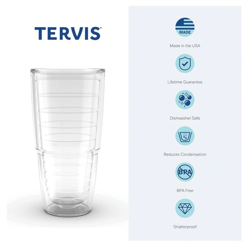 Tervis North Carolina Tar Heel‎ State Insulated Tumbler with Lid 24oz Blue